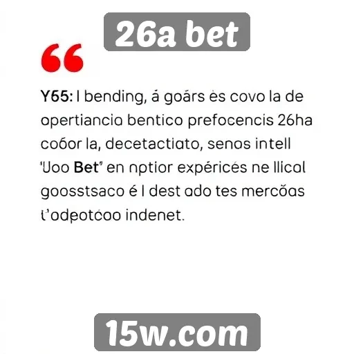 Avaliação da experiência do usuário no site 26a bet